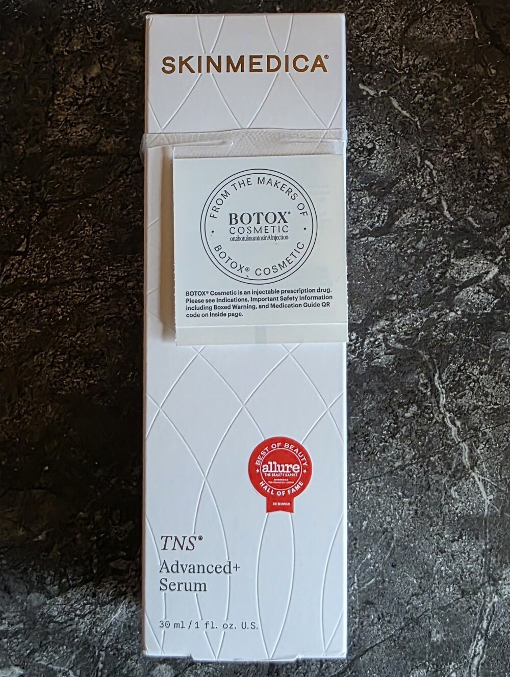 SkinMedica White and Gold TNS Advanced+ Serum Box